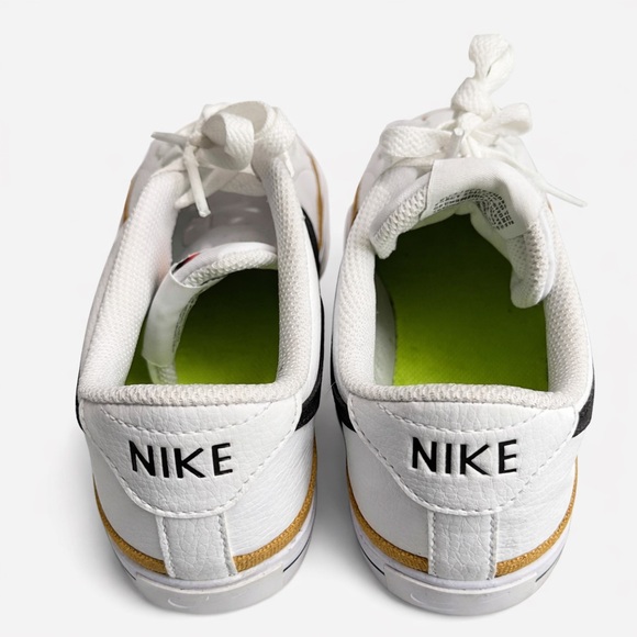 Nike White Sneakers with Black and Gold Details - Picture 3 of 4